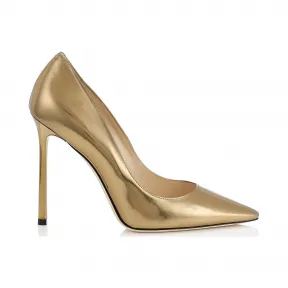 Jimmychoo/吉米周 浅蜜色镜面皮革尖头浅口鞋 ROMY110MLEOO0165