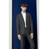 凯卓/Kenzo 男士 深灰色 西装 合身款式提花西装外套 F755VB0011CA.97.44