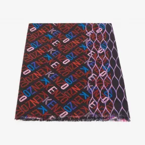 凯卓/Kenzo 深紫红色 手套 多图标围巾 F968EU640PEB.26.TU