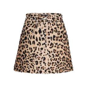 路易威登/Louis Vuitton 豹纹提花短裙 1A3XPR