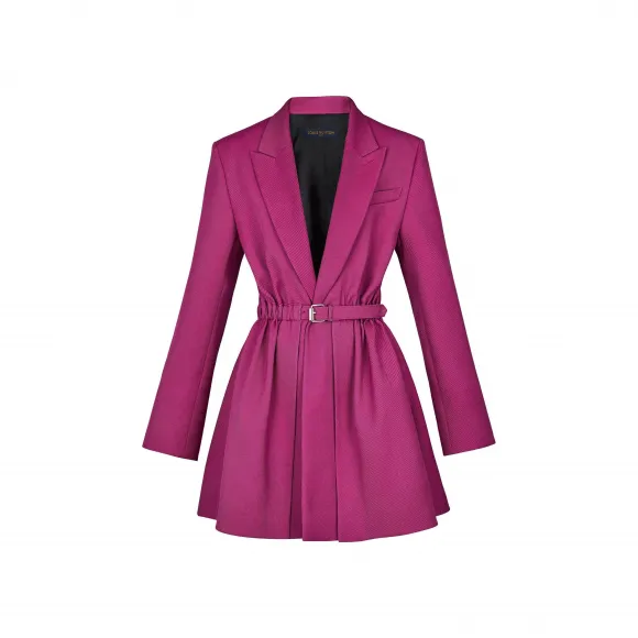 路易威登/Louis Vuitton 真丝羊毛束腰大衣 1A4BQQ