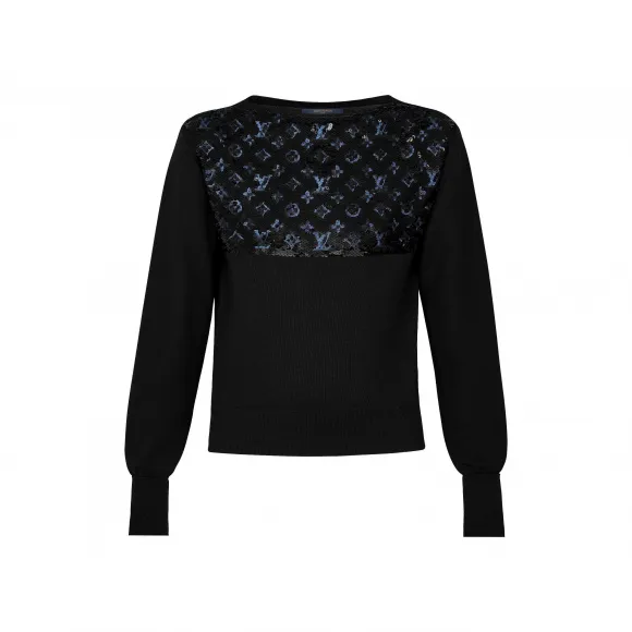 路易威登/Louis Vuitton Monogram 刺绣毛衣 1A4HRR