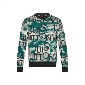 路易威登/Louis Vuitton Allover Logo 提花圆领衫 1A4PXQ