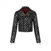 路易威登/Louis Vuitton(LV) 女士 Monogram 印花机车皮夹克 1A5JPV