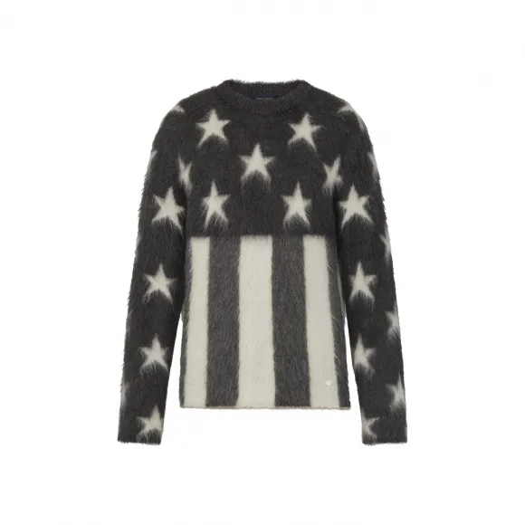 路易威登/Louis Vuitton(LV) 男士 马海毛提花圆领毛衣 1A5PMW