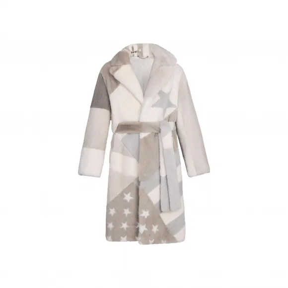 路易威登/Louis Vuitton(LV) 男士 旗帜嵌花貂皮大衣 1A5Q72