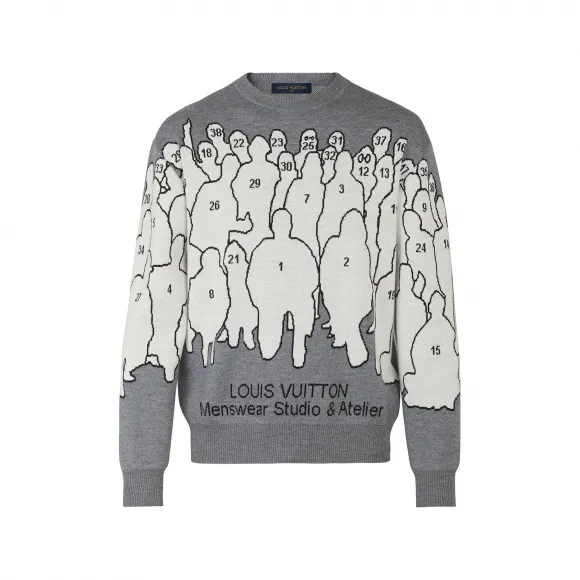 路易威登/Louis Vuitton(LV) 男士 STUDIO 提花圆领毛衣 1A5V4X