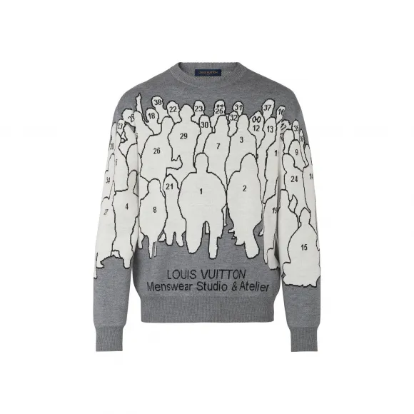 路易威登/Louis Vuitton(LV) 男士 STUDIO 提花圆领毛衣 1A5V4Y