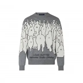 路易威登/Louis Vuitton(LV) 男士 STUDIO 提花圆领毛衣 1A5V4Z