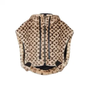 路易威登/Louis Vuitton(LV) 女士 貂毛无袖连帽大衣 1A60KV