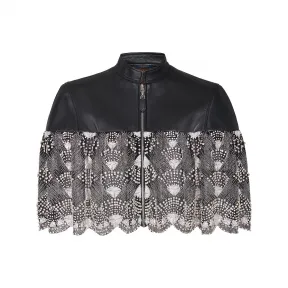 路易威登/Louis Vuitton(LV) 女士 刺绣皮革斗篷 1A627H