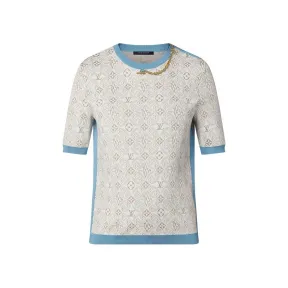 路易威登/Louis Vuitton(LV) 撞色饰边针织衫 1A9NRM