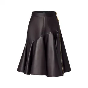 路易威登/Louis Vuitton(LV) 不对称荷叶边皮裙 | 路易威登官方网站 - 1AA910 1AA910