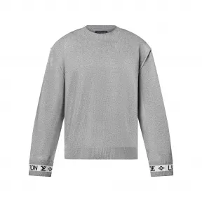 路易威登/Louis Vuitton(LV) LV 袖口羊绒圆领毛衣 - 奢华针织品和运动衫 - 成衣 | LV 男子1AAU7J 1AAU7J