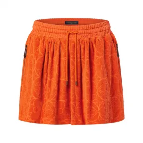 路易威登/Louis Vuitton(LV) Monogram 花朵毛巾迷你裙 - 女装 - 成衣 1AAWQF