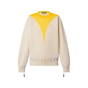 路易威登/Louis Vuitton(LV) 开袖黄色口音毛衣 - 女式 - 成衣 1AAWTZ