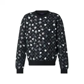 路易威登/Louis Vuitton(LV) LV x YK 画点印花圆领毛衣 - 男士 - 成衣 1AB6J5