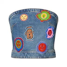 路易威登/Louis Vuitton(LV) LV x YK Faces 贴片紧身胸衣 - 女装 - 成衣 1AB7SU