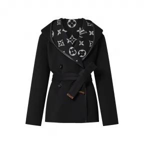 路易威登/Louis Vuitton(LV)  标志性短款连帽裹身大衣 1ABC2R