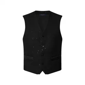 路易威登/Louis Vuitton(LV) 刺绣丝绸和羊毛混纺马甲 - 男士 - 成衣 1ABJPD