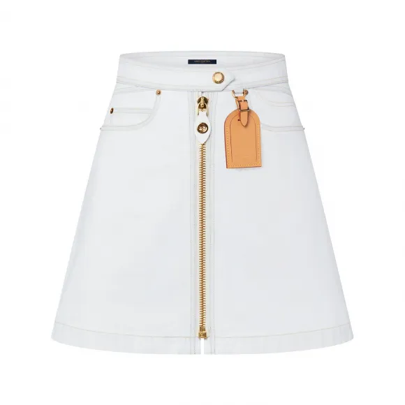 路易威登/Louis Vuitton(LV) 漂染牛仔布迷你半截裙 - 时装系列 1ABR6M