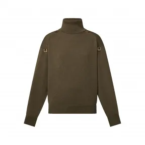 路易威登/Louis Vuitton(LV) D 形环细节高领毛衣- 服装| 服装 路易威登 1ABSJI