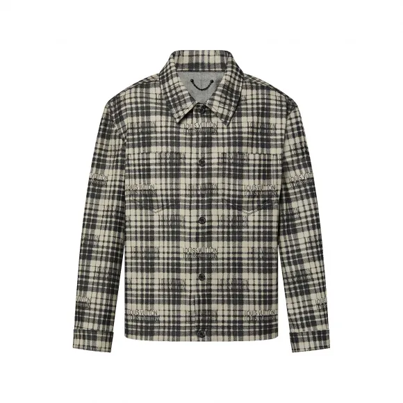 路易威登/Louis Vuitton(LV) Louis Vuitton 标志格纹牛仔衬衫外套 - LV | 路易威登LOUIS VUITTON官方线上旗舰店 1ABY9I
