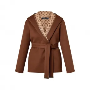 路易威登/Louis Vuitton(LV) 围裹式连帽短大衣 1AFCL3