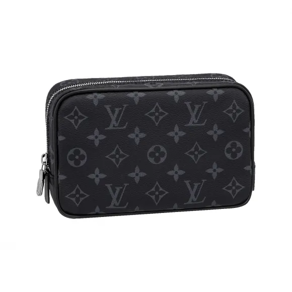 路易威登/Louis Vuitton(LV) 梳洗包 PM Monogram Eclipse 帆布 - 旅游用品 M46577