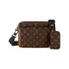 路易威登/Louis Vuitton(LV) Trio 信差袋 Monogram Macassar 帆布 - 皮具系列 M46694