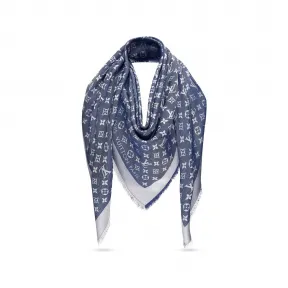 路易威登/Louis Vuitton Monogram Denim 披肩 M71376