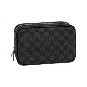 路易威登/Louis Vuitton(LV) 梳洗包 PM Damier Graphite 帆布 - 旅游用品 N40483