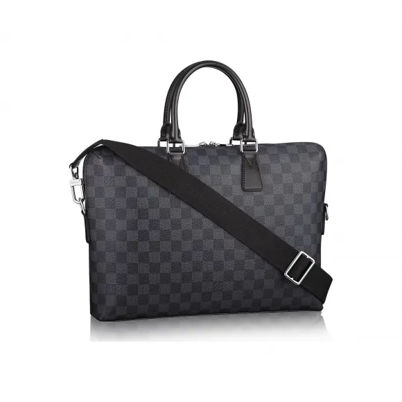 路易威登/Louis Vuitton(LV)   黑色 皮革 手提包 N48224