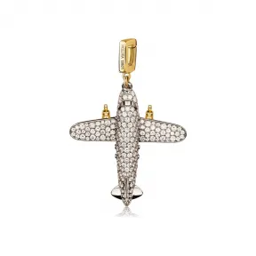 路易威登/Louis Vuitton 飞机垂饰，黄金镶钻 Q93311