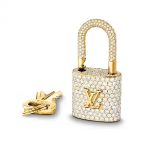 路易威登/Louis Vuitton LOCKIT 包袋挂锁，黄金镶钻 Q97103