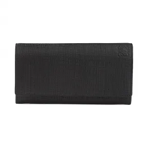 罗意威/Loewe Linen Continental Wallet黑色 101.88.K98