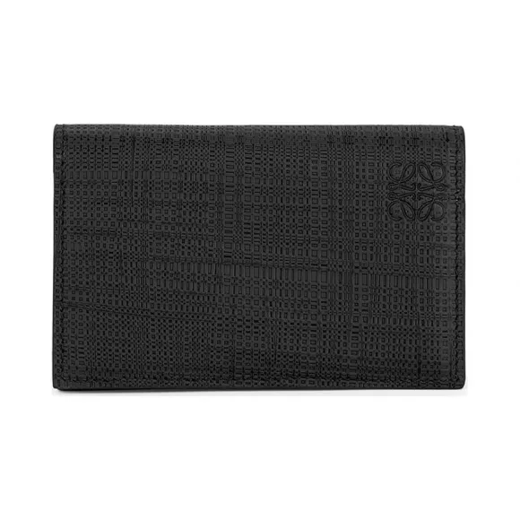 罗意威/Loewe Linen Business Cardholder黑色 101.88.M97