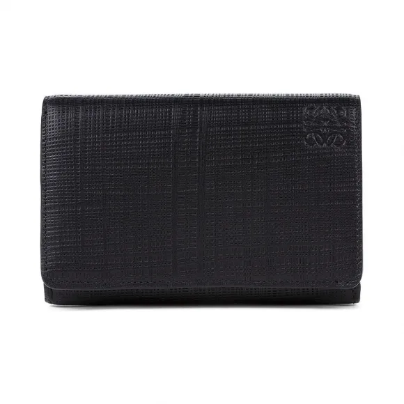 罗意威/Loewe Medium Wallet黑色 101.88.M98