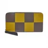罗意威/Loewe Zip Around Wallet BicolorKhaki Green/Cognac 103.01.T12