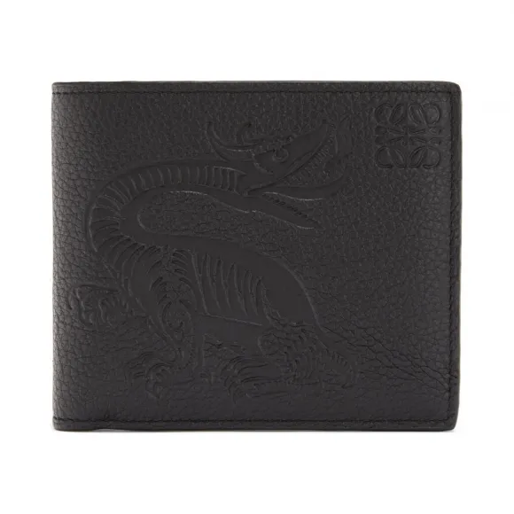 罗意威/Loewe Bifold Wallet Animals黑色 103.04.302