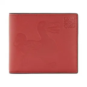 罗意威/Loewe Bifold Wallet Animals红色 103.06.302