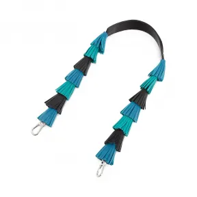 罗意威/Loewe Tassel StrapDark Lagoon/Emerald 103.30AB22