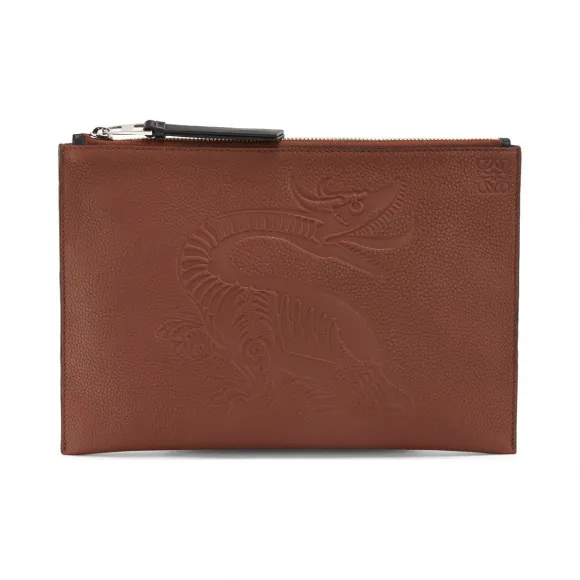 罗意威/Loewe Flat Pouch Dragon黑色 103.33AB30