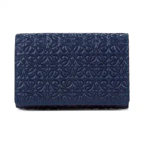 罗意威/Loewe Medium Wallet海军蓝 107.55.M98