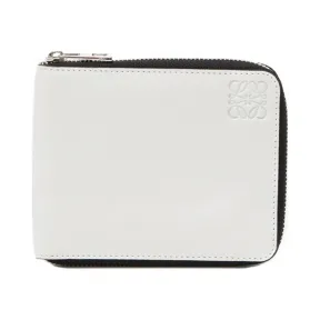 罗意威/Loewe 双折拉链钱夹 绵白色 109.54.I71