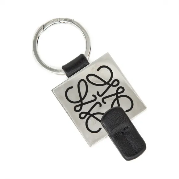 罗意威/Loewe Anagram 吊牌/挂绳钥匙圈 灰色 111.08.773