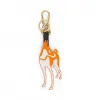 罗意威/Loewe Lost Dog Keyring 黑色/白色 111.16.J01