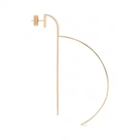 罗意威/Loewe D Earring 10mm 金色 111.55.029