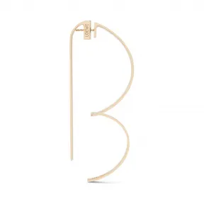 罗意威/Loewe Wave Earring 金色 111.55.038