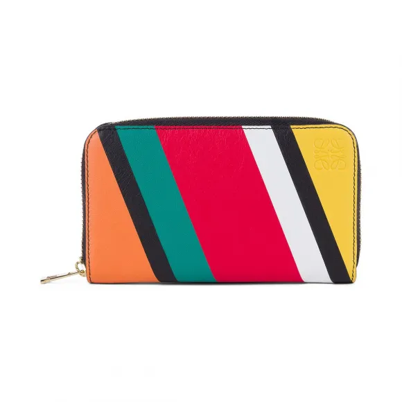 罗意威/Loewe Medium Zip Around StripesMulticolour 117.75.P31